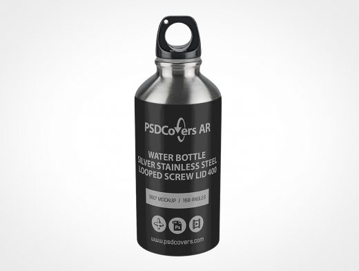 Steel Water Bottle Mockup 9r2