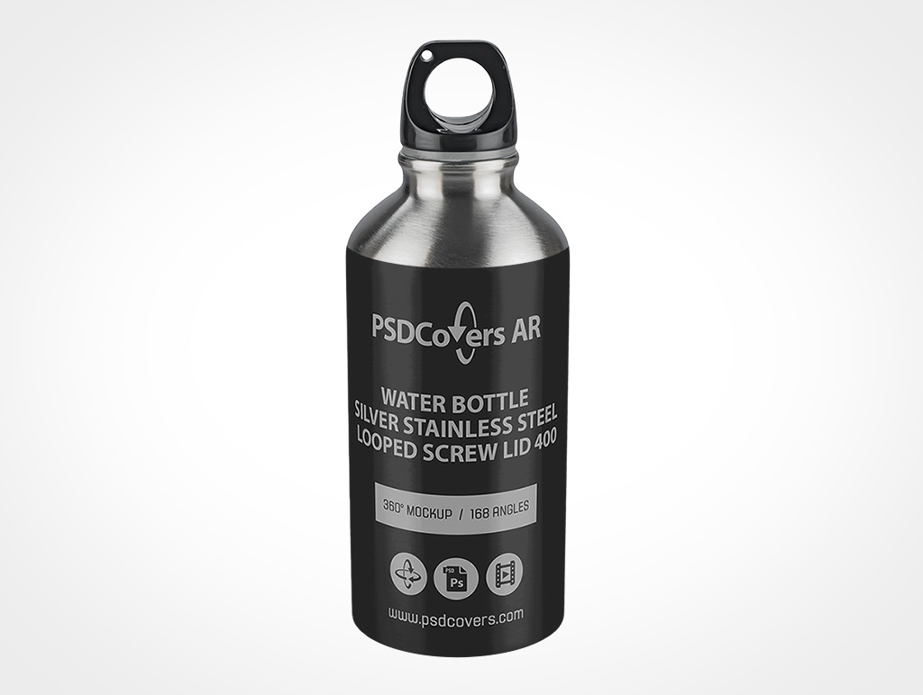 Steel Water Bottle Mockup 9r2