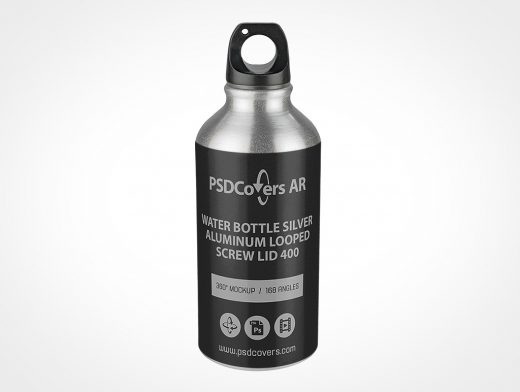 Aluminum Water Bottle Mockup 2r2