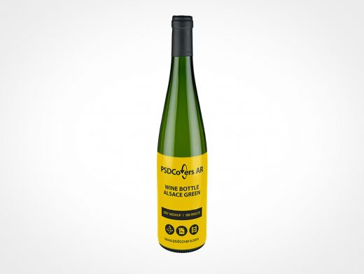 Alsace Wine Bottle Mockup 3r