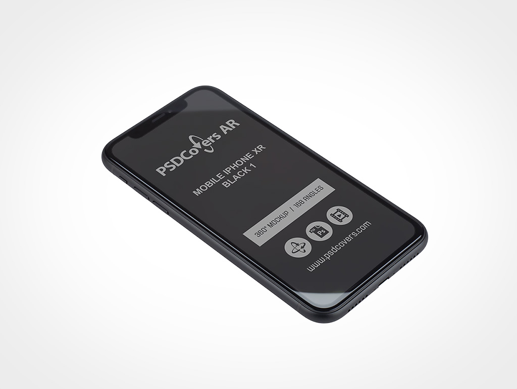 Black iPhone XR Mockup 1r