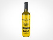 Bordeaux Wine Bottle Mockup 3r