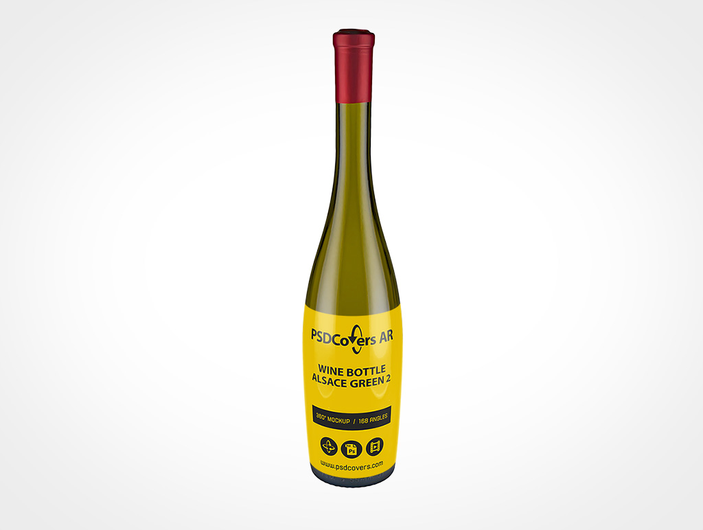 Alsace Wine Bottle Mockup 2r