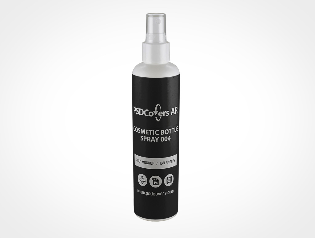 Cosmetic Spray Bottle Mockup 4r2