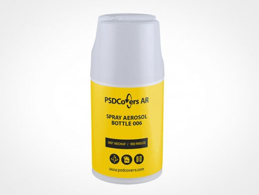 Aerosol Spray Bottle Mockup 6r
