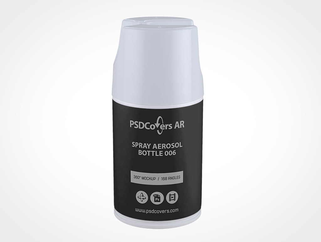 Aerosol Spray Can Mockup 6r2