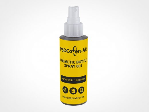 Cosmetic Spray Bottle Mockup 1r