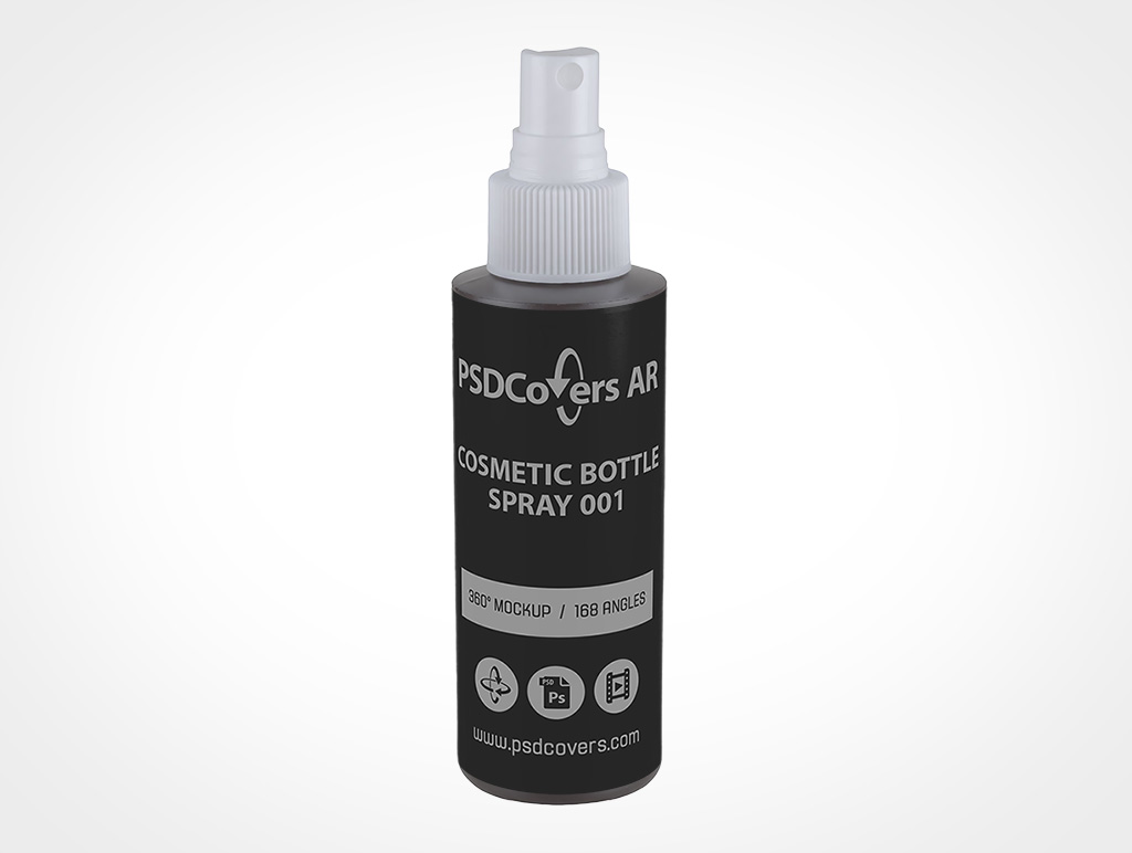 Cosmetic Spray Bottle Mockup 1r2
