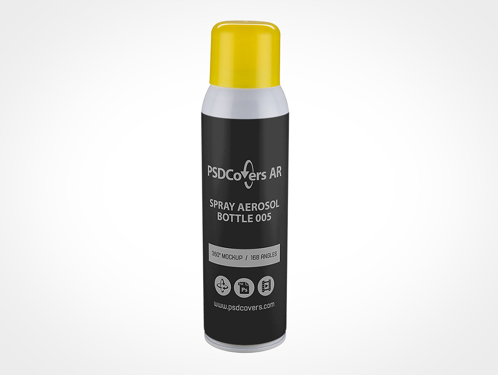 Aerosol Spray Can Mockup 5r2