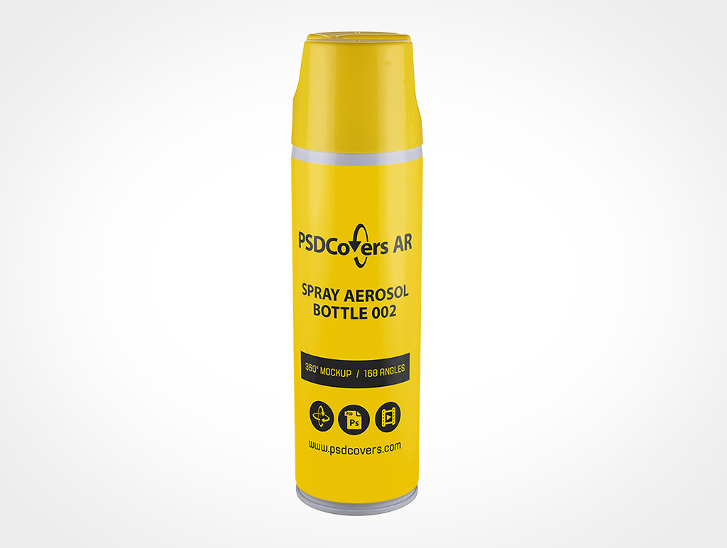 Aerosol Spray Can Mockup 2r