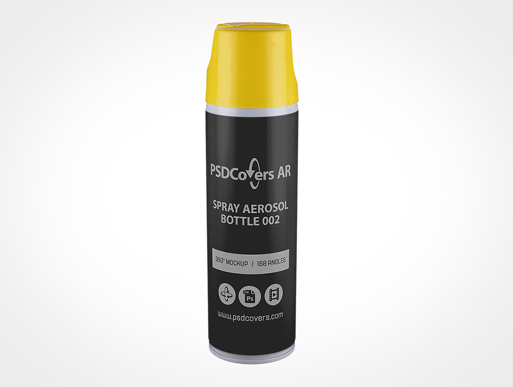 Aerosol Spray Can Mockup 2r2