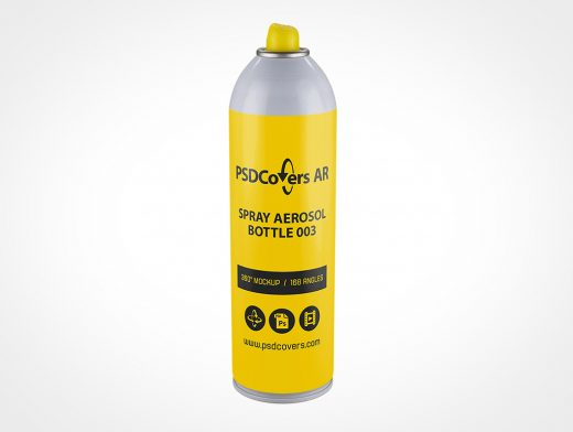 Aerosol Spray Bottle Mockup 3r