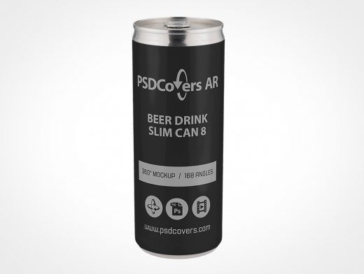 Slim Beer Can Mockup 8r2