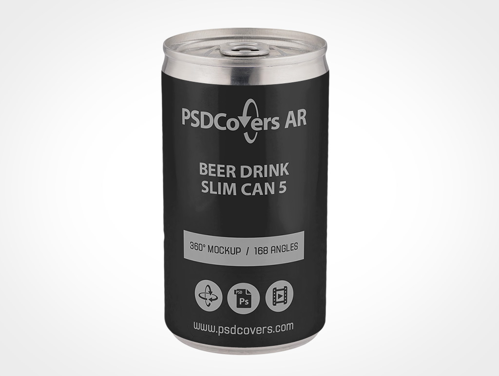 Slim Beer Can Mockup 5r2