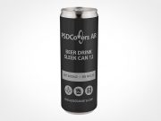 Sleek Beer Can Mockup 12r2