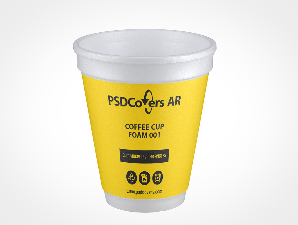 Foam Coffee Cup Mockup 1r