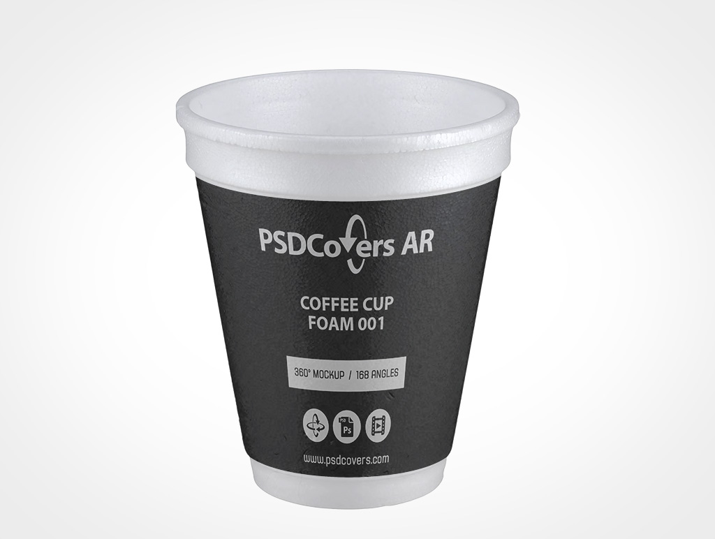 Foam Coffee Cup Mockup 1r2