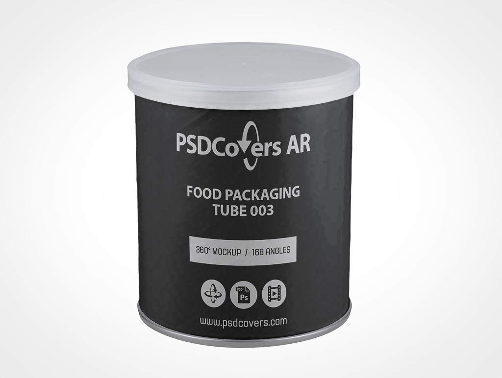 Food Tube Packaging Mockup 3r2