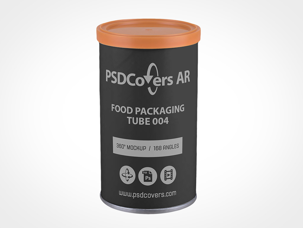 Food Tube Packaging Mockup 4r2