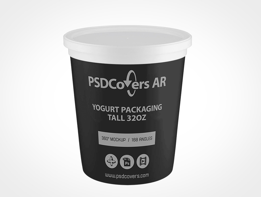 Download Free 32oz Yogurt Packaging Mockups Psdcovers Mockups Made Easy PSD Mockup Template