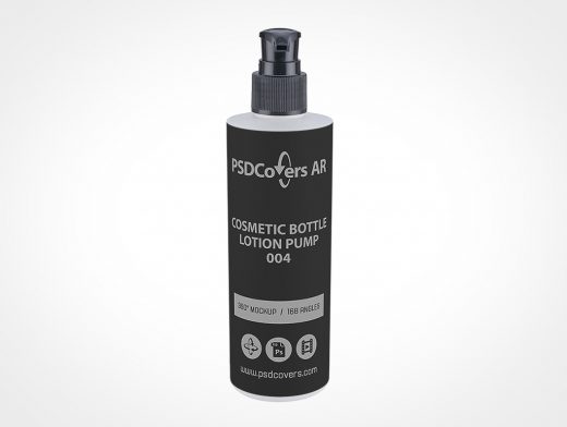 Cosmetic Pump Bottle Mockup 4r2