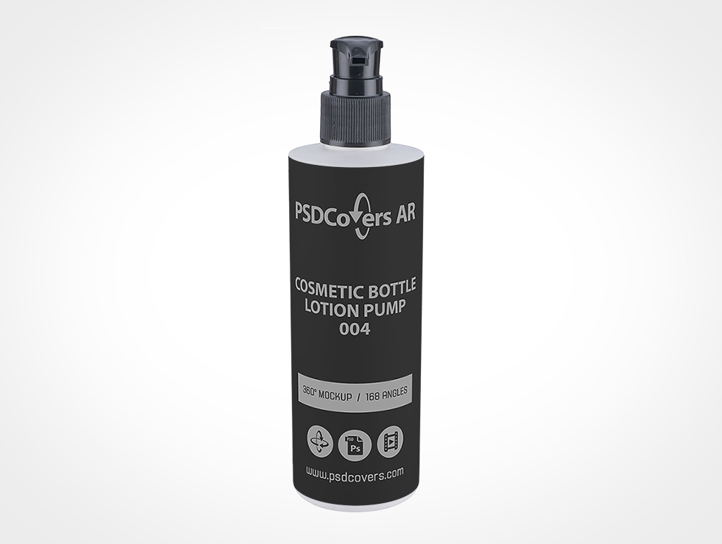 Cosmetic Pump Bottle Mockup 4r2