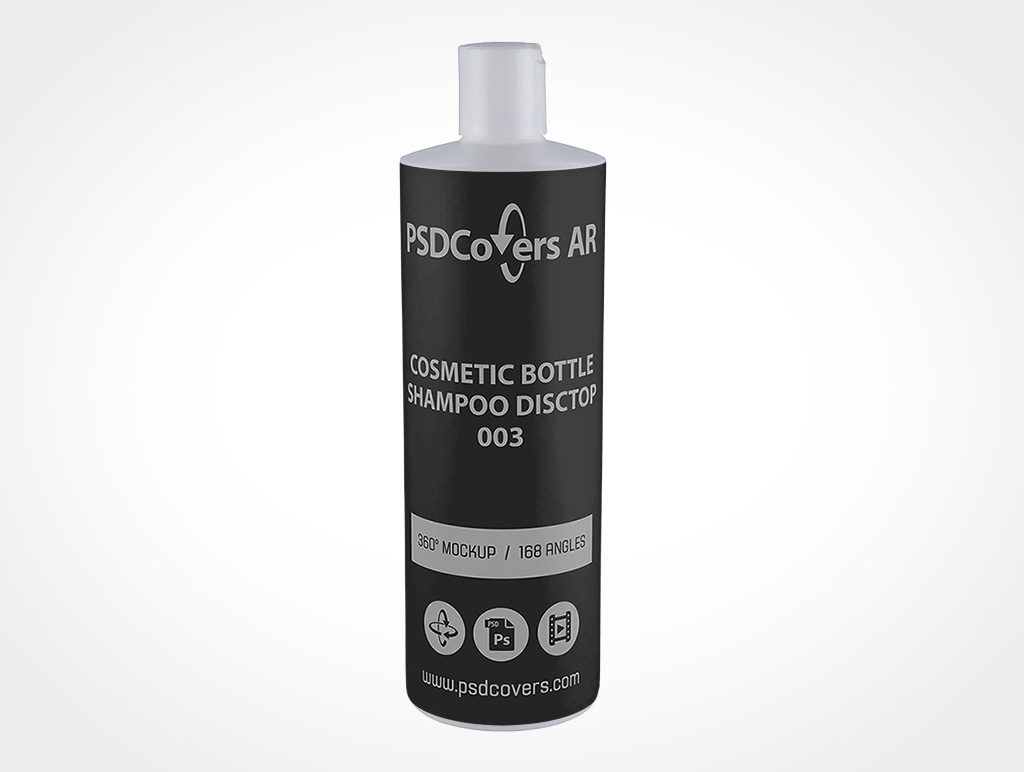 Disctop Shampoo Bottle Mockup 3r2