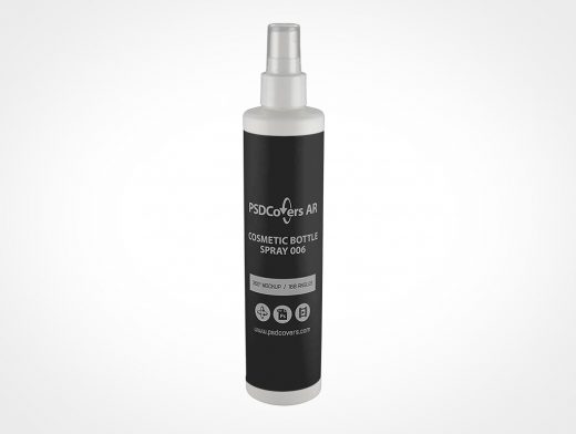Cosmetic Spray Bottle Mockup 6r2