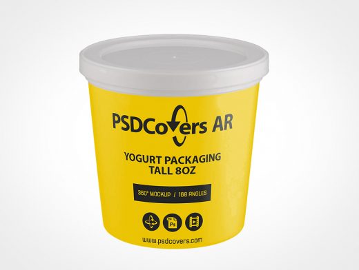 Yogurt Packaging Mockup 3r