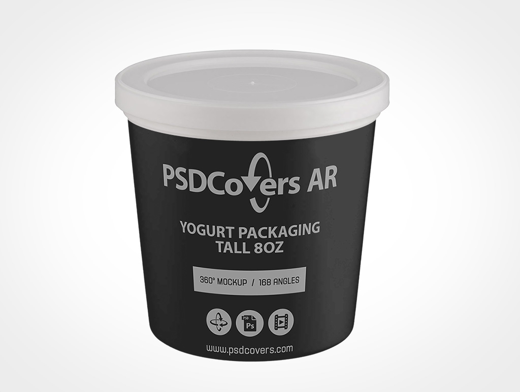 Yogurt Packaging Mockup 3r2