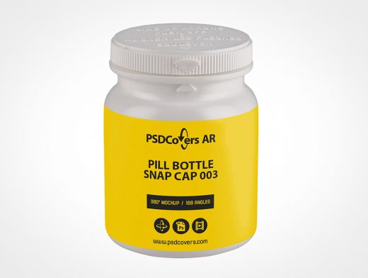 Pill Snap Bottle Mockup 3r