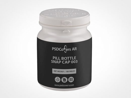 Pill Snap Bottle Mockup 3r2