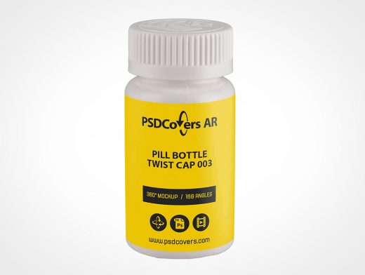 Pill Twist Bottle Mockup 3r