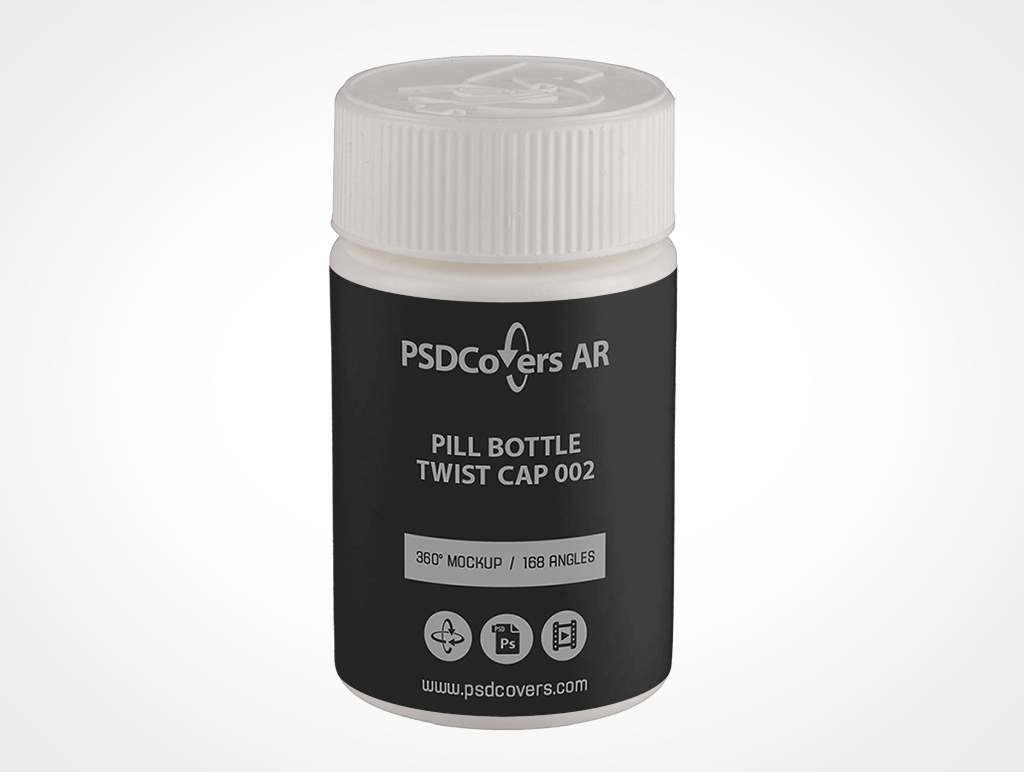 Pill Twist Bottle Mockup 2r2
