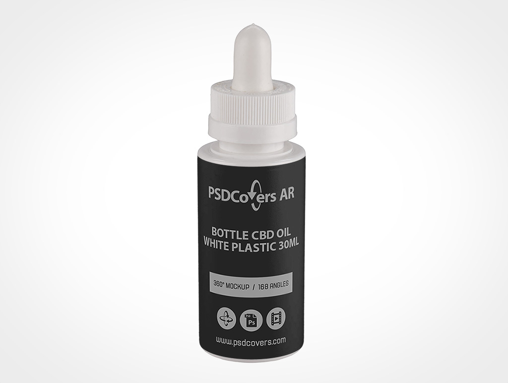 CBD Oil Bottle Mockup 1r2