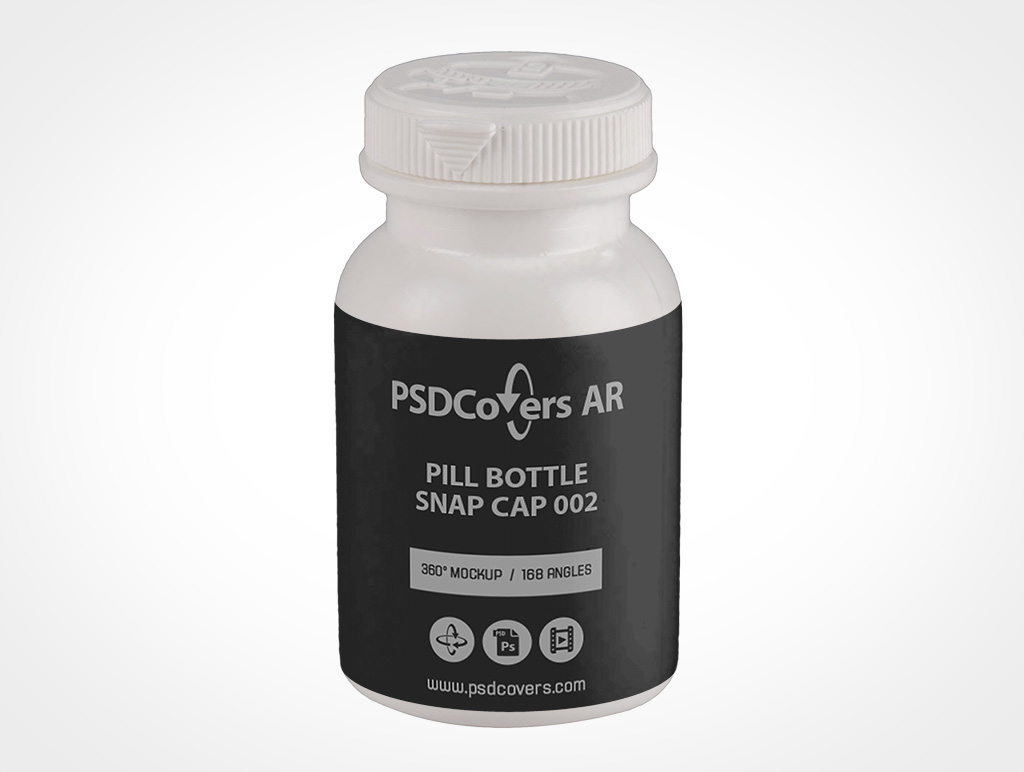 Pill Snap Bottle Mockup 2r2