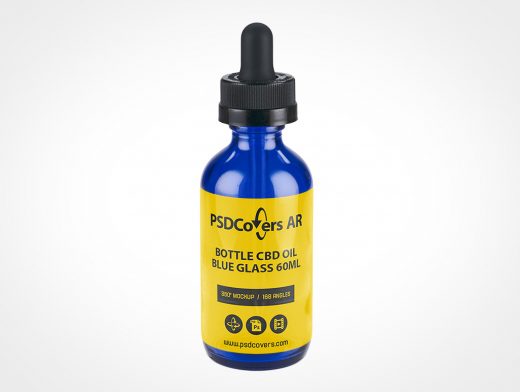 CBD Oil Bottle Mockup 2r