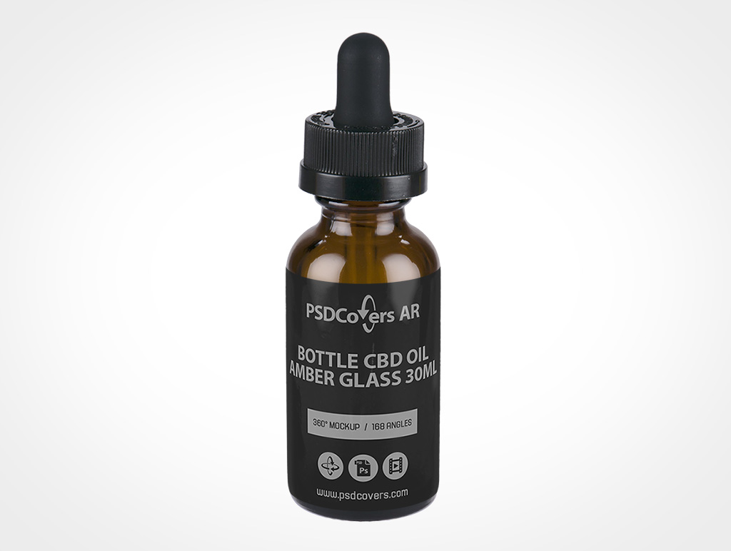 CBD Oil Bottle Mockup 5r2