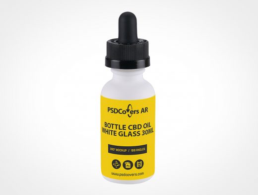 CBD Oil Bottle Mockup 6r