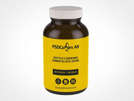 Cannabis Bottle Mockup 6r