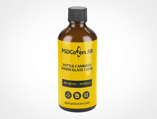 Cannabis Bottle Mockup 8r