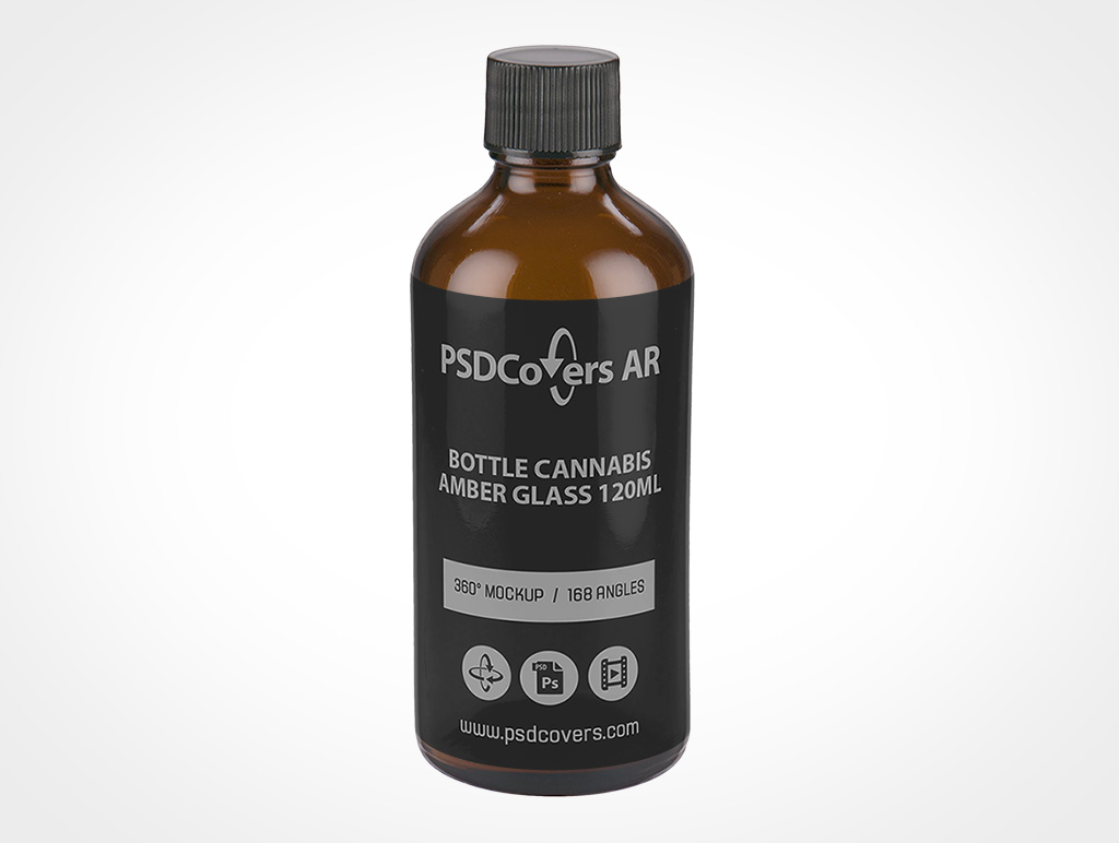 Cannabis Bottle Mockup 8r2