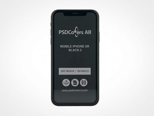 Black iPhone XR Mockup 2