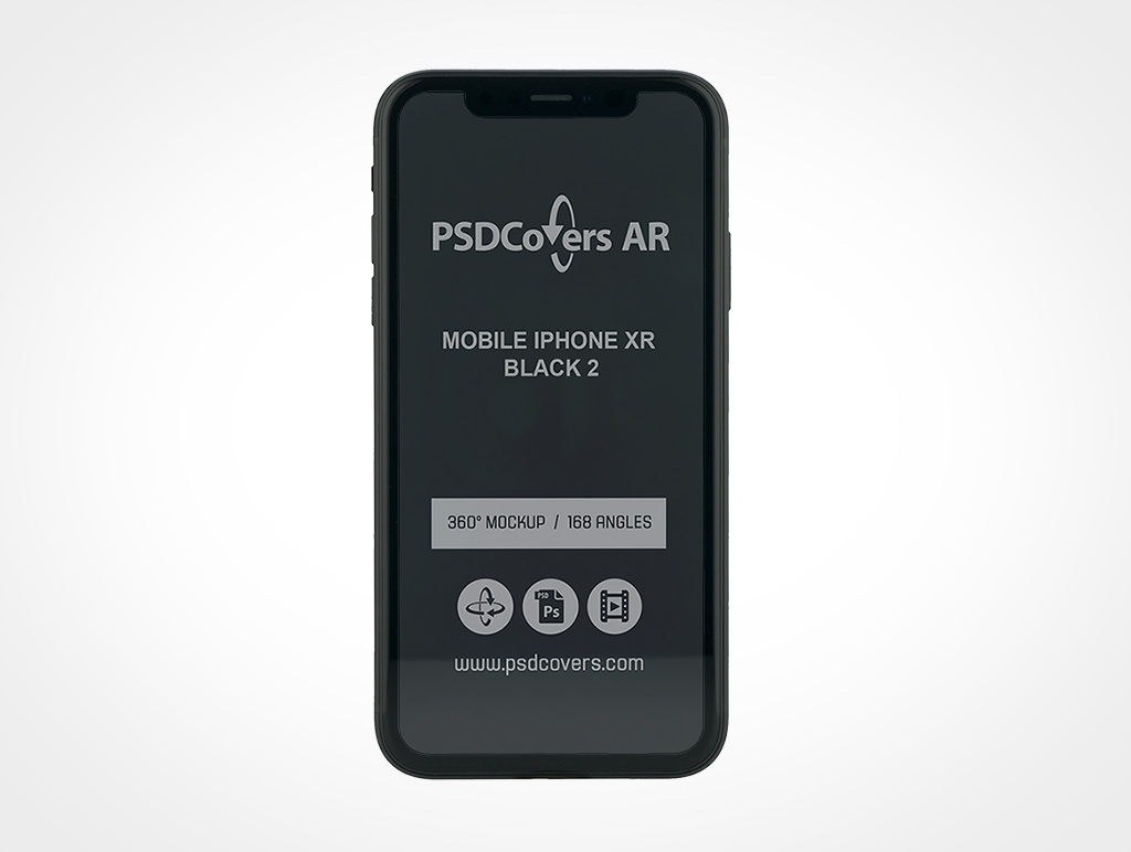 Black iPhone XR Mockup 2