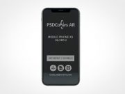 Silver iPhone XS Mockup 2