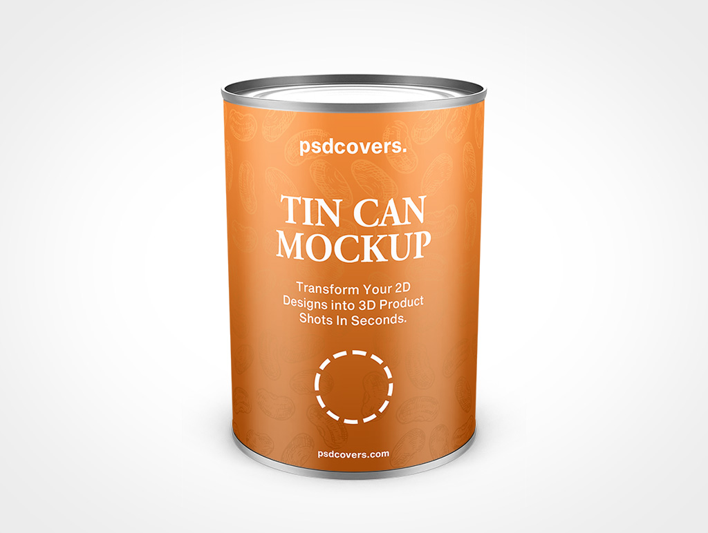 Download Food Tin Can Mockup Psdcovers Mockups Made Easy