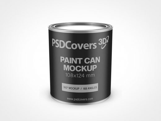 32oz Paint Can Mockup 33r8