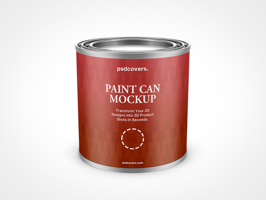 8oz Paint Can Mockup 34r4