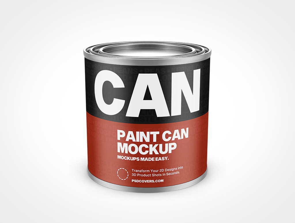 8oz Paint Can Mockup 34r5