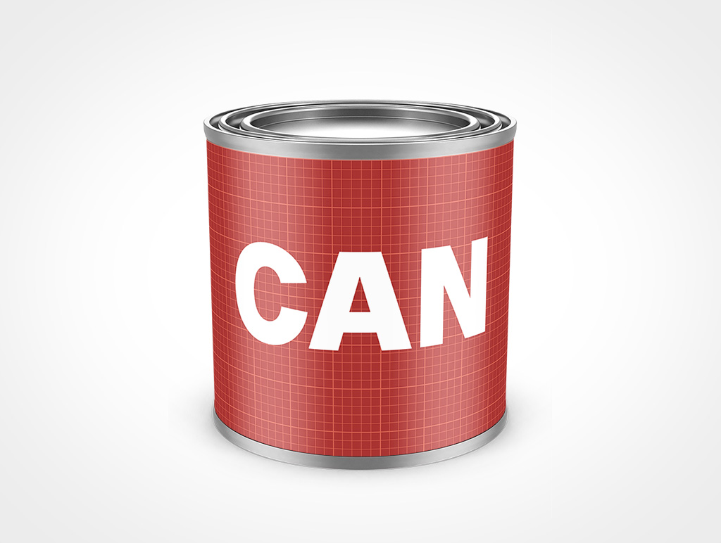8oz Paint Can Mockup 34r6